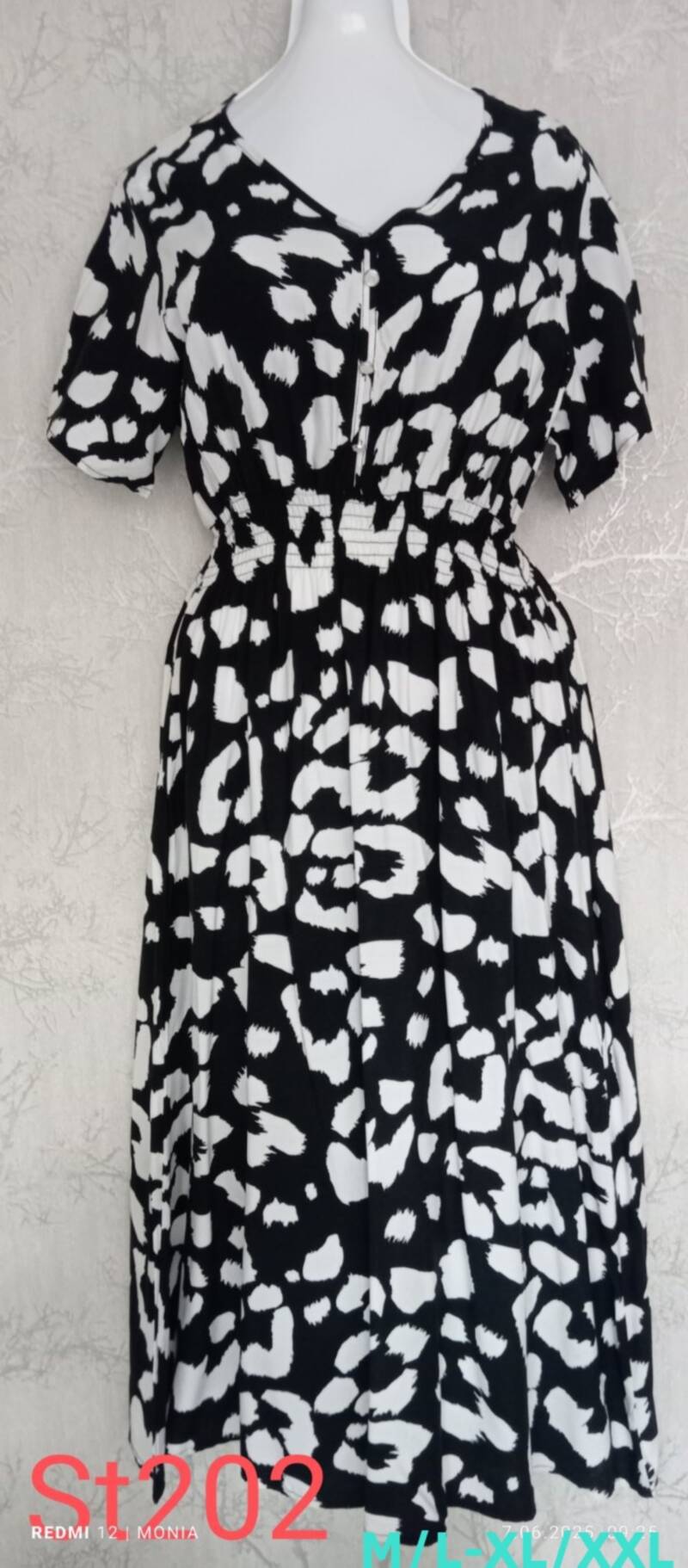 Sukienki damskie Roz M/L-XL-2XL, Mix Kolor .Paczka 12 szt